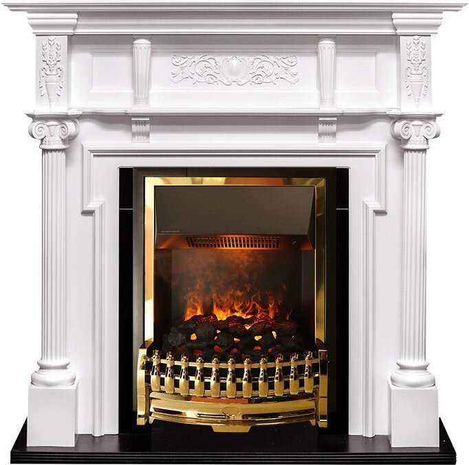 Электрокамин Dimplex Oxford - Белый с очагом Atherton