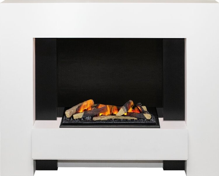 Электрокамин Dimplex Tokyo - Белый с очагом Cassette 600 LNH-INT (с дровами)