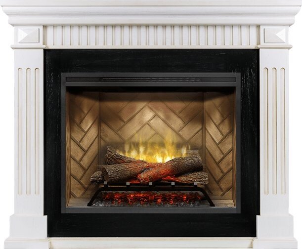 Электрокамин Royal Flame America - Белый дуб с патиной с очагом Revillusion RBF30