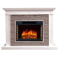 Электрокамин Royal Flame Basel - Белый / Сланец серый с очагом Vision 26 LED FX 1