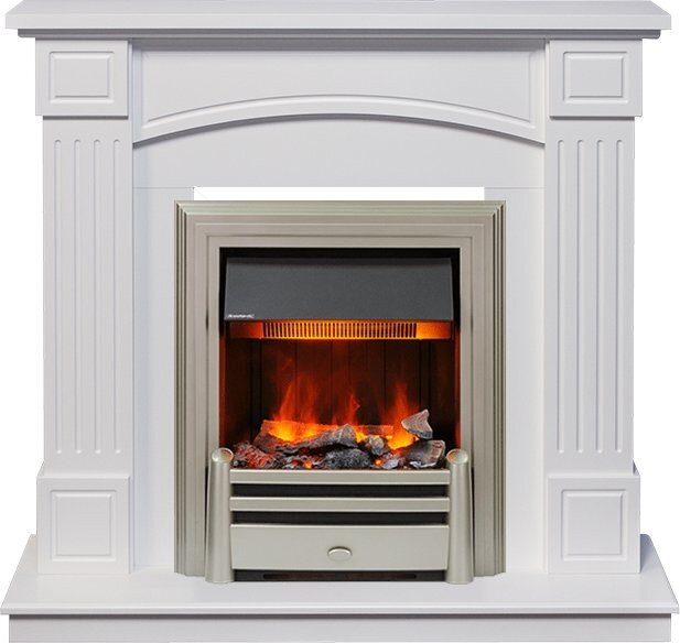 Электрокамин Dimplex Boston - Белый (Высота 925см) с очагом Chesford