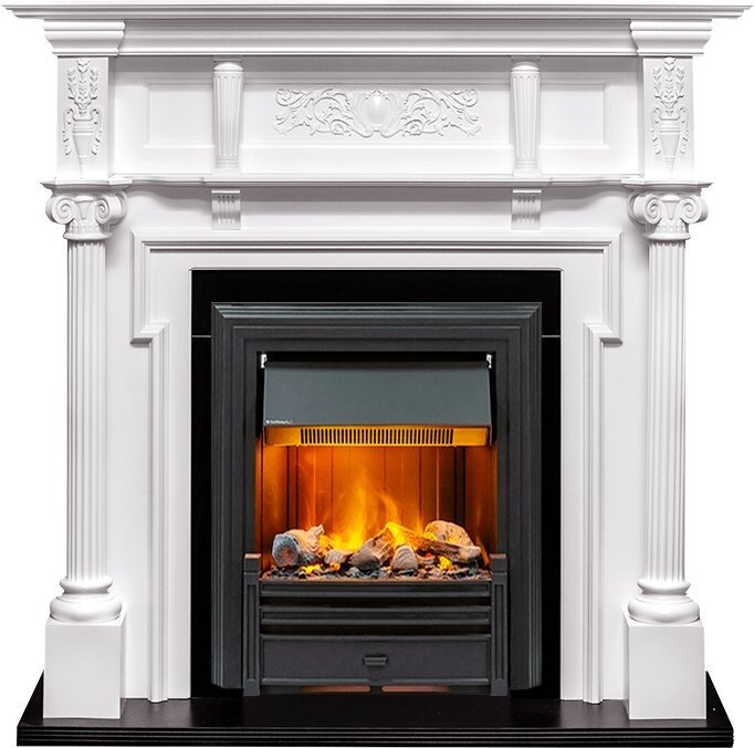 Электрокамин Dimplex Oxford - Белый с очагом Brookline Black