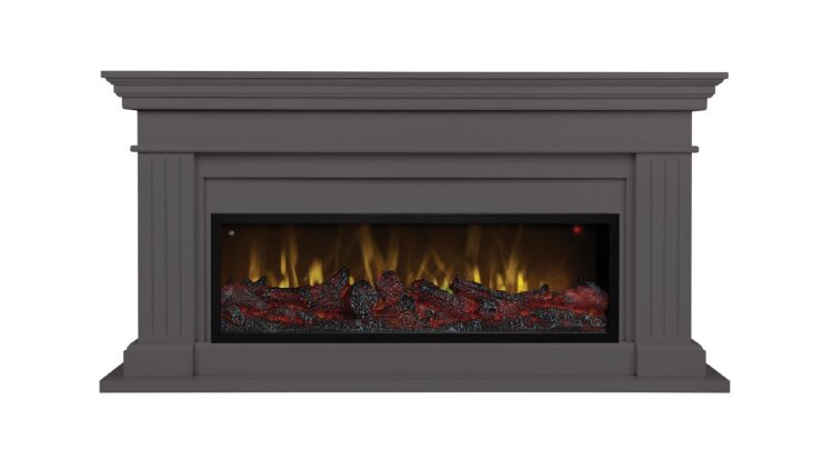 Камин электрический RealFlame Ontario 42 GR с очагом Beverly 1000