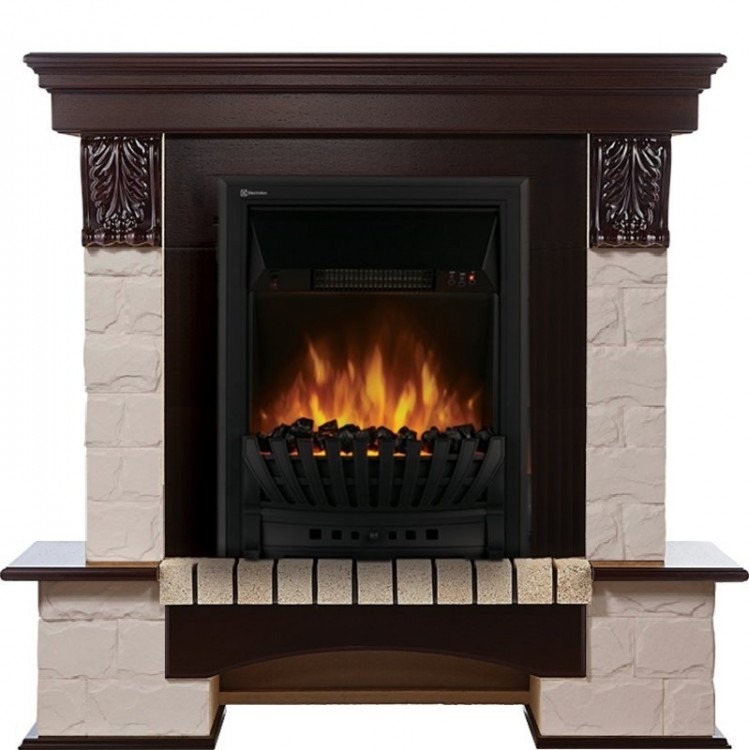 Портал Electrolux Forte Classic камень белый, шпон темный дуб