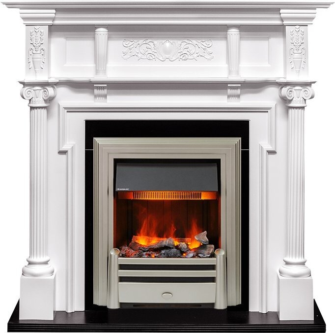 Электрокамин Dimplex Oxford - Белый с очагом Chesford