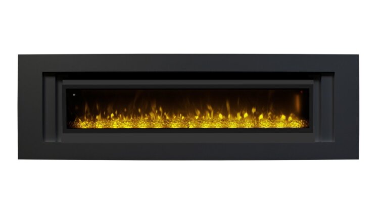 Камин электрический RealFlame Stockholm 60 BL с очагом Manhattan 1560