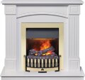Электрокамин Dimplex Boston - Белый (Высота 925см) с очагом Danville Brass FB2 1
