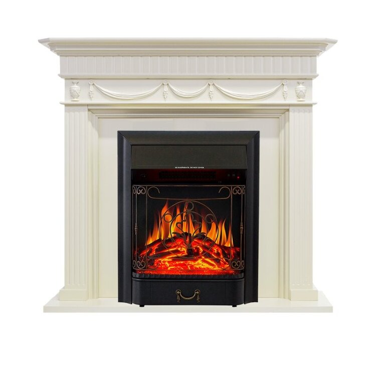 Электрокамин Royal Flame Corfu - Слоновая кость с очагом Majestic FX Black