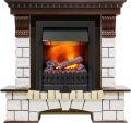 Электрокамин Dimplex Pierre Luxe - Темный дуб / Белый с очагом Danville Black FB2 1