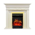Электрокамин Royal Flame Corfu - Слоновая кость с очагом Majestic FX Brass 1