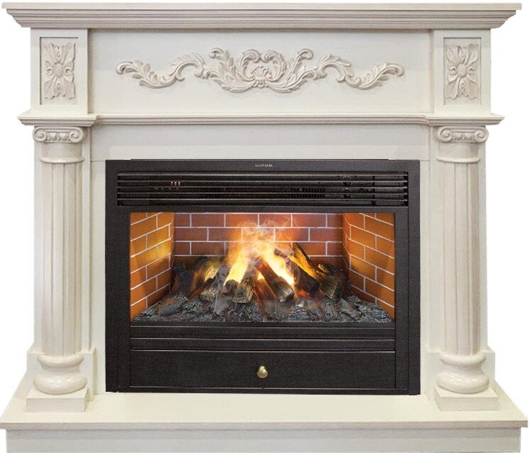 Камин электрический RealFlame Silvia 26 WT с Novara 26 3D