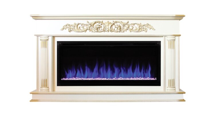 Камин электрический RealFlame Prince 42 WT с очагом Saphir 42