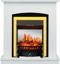 Электрокамин Royal Flame Barcelona (разборный) - Белый с очагом Fobos FX M Brass 1