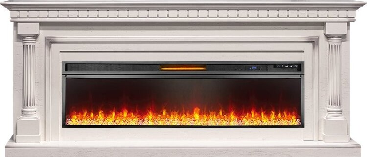 Электрокамин Royal Flame Dallas 60 - Слоновая кость с патиной с очагом Vision 60 LED