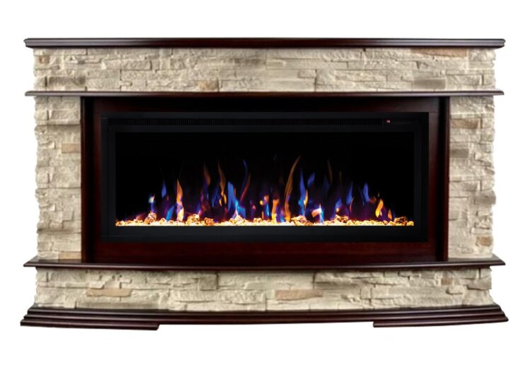 Камин электрический RealFlame Frankfurt BV/42  AO с очагом Saphir 42