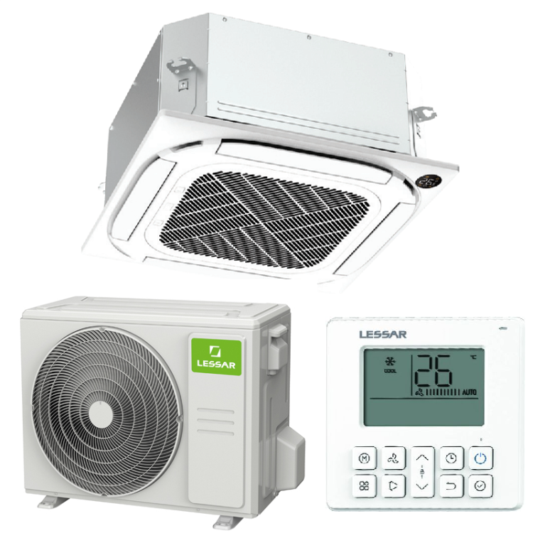 Lessar LS-HE12BCWE2/LU-HE12UWE2/LZ-B4CUB кондиционер кассетный