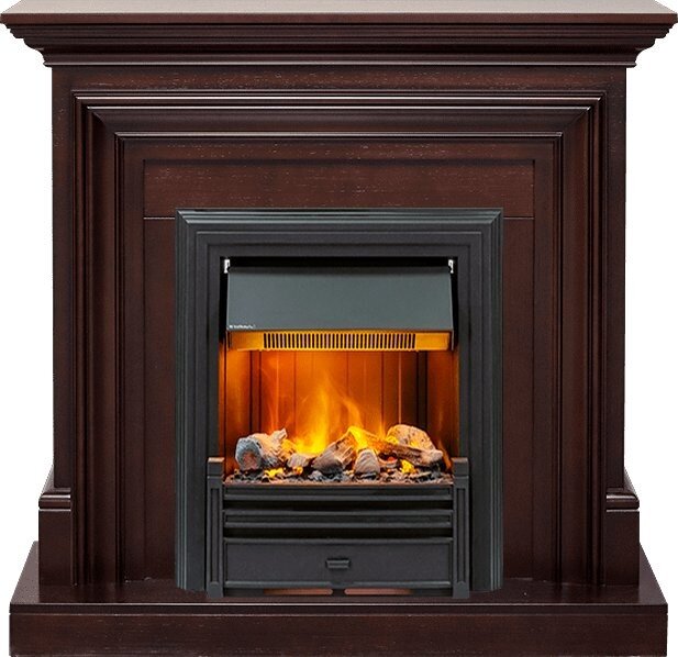 Электрокамин Dimplex Bradford - Темный дуб с очагом Brookline Black