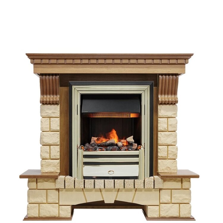 Электрокамин Dimplex Pierre Luxe - Дуб / Шампань с очагом Cavendish