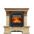 Электрокамин Dimplex Pierre Luxe - Дуб / Шампань с очагом Brookline Black 1