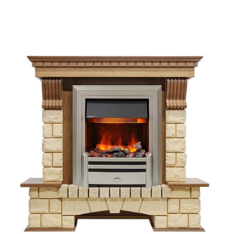 Электрокамин Dimplex Pierre Luxe - Дуб / Шампань с очагом Chesford