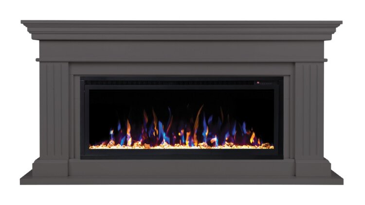 Камин электрический RealFlame Ontario 42 GR с очагом Saphir 42