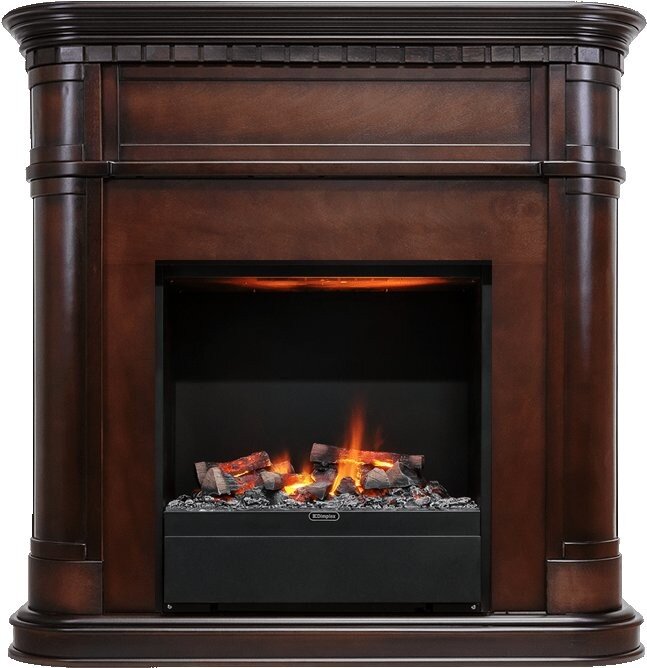 Электрокамин Dimplex Cabinet - Махагон коричневый антик с очагом Albany