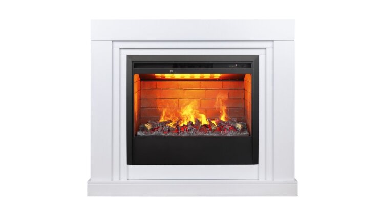 Камин электрический RealFlame Stanley 26 WT с очагом Helios 26 3D