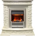 Электрокамин Dimplex Luzern - Слоновая кость с очагом Chesford 1