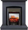 Электрокамин Royal Flame Barcelona (разборный) - Серый графит с очагом Fobos FX M Black 1